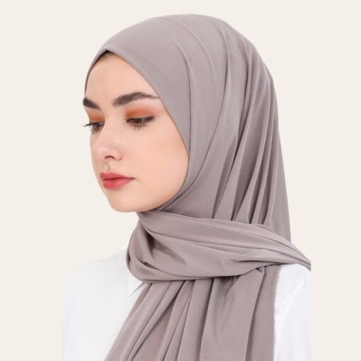 Sandy Lycra Jersey Hijab 1