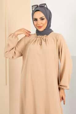 Mila Jazz Abaya Latte 2