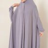 Lux Sandy Hijab Abaya Grau 2