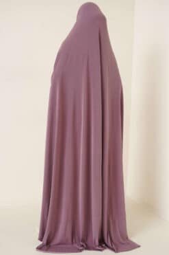 Lux Sandy Hijab Abaya Dunkelrosa 1