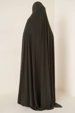 Lux Sandy Hijab Abaya Khaki 1