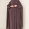 Abaya Lux Sandy Hijab Marron