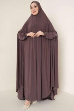 Abaya Lux Sandy Hijab Marron