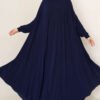Abaya Lux Sandy Hijab Bleu Marine