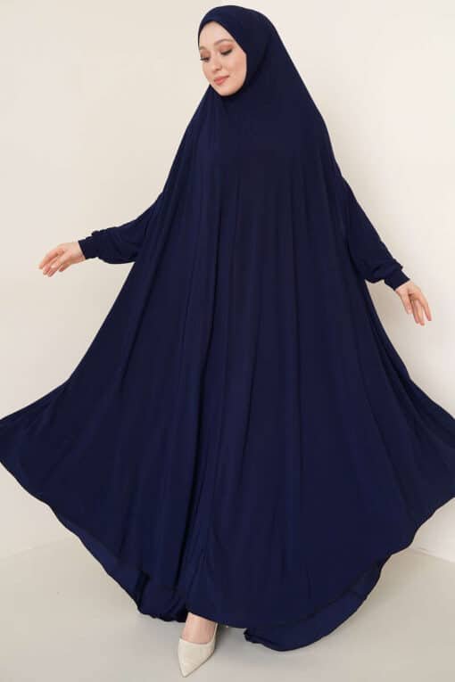 Lux Sandy Hijab Abaya Marineblau