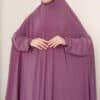 Lux Sandy Hijab Abaya Magenta 2