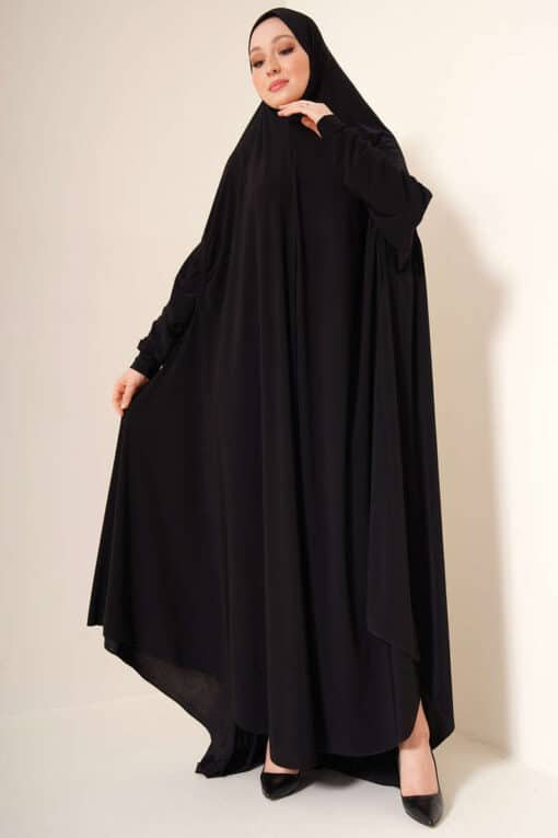 Lux Sandy Hijab Abaya Black