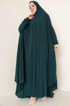 Lux Sandy Hijab Abaya Émeraude