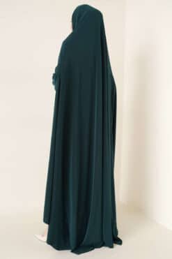Lux Sandy Hijab Abaya Emerald 1