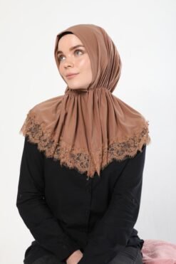 hijab cuffia rosa