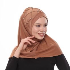 hijab con cuffia in cristallo 2