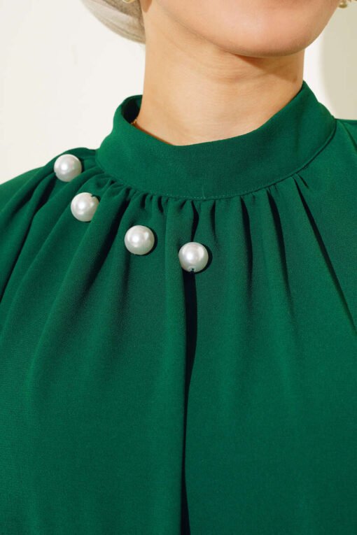 Abaya Perles Green 3