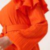 Frilly Shoulder Abaya Orange 3