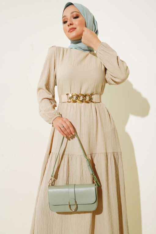 Ligne Abaya Beige 1