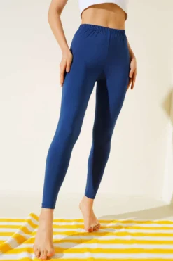 Alternative view of Light Navy Long Swimsuit Leggings
