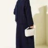 Lace Skirt Knit Two-Piece Set Navy Blue wholesale clothing set view 3 - Hicabistan Turkey factory