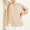 Pleated Tunic Beige