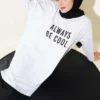 Always Be Cool Printed Tunic White
