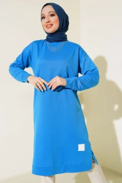 Alternative view of Embroidered Long Tunic Indigo