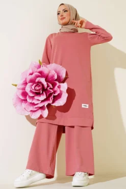 Embroidered Wide Leg Two-Piece Set