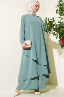 Asymmetrical Cut Ayrobin Two-Piece Set
