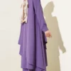 Asymmetrical Cut Ayrobin Two-Piece Set Lilac all'ingrosso clothing set view 3 - Hicabistan fabbrica Turchia