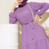 Ruffled Layered Dress Lilac