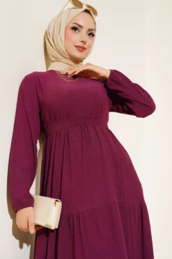 Alternative view of Ruffled Layered Dress Plum