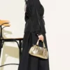 Gathered Detail Parachute Two-Piece Set Black al por mayor clothing set view 3 - Hicabistan fábrica Turquía