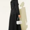 Buttoned Baby Collar Skirt Set Black Großhandel clothing set view 3 - Hicabistan Türkei Fabrik