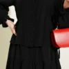 Belted Skirt Set Black wholesale clothing set view 4 - Hicabistan Turkey factory