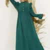 Belted Ayrobin Dress Emerald