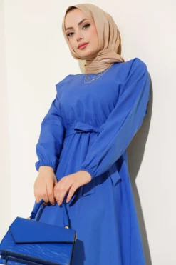 Alternative view of Dress with Belted Waist