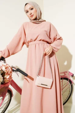 Alternative view of Belted Ayrobin Dress Powder Pink