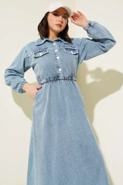 Alternative view of Belted Denim Dress