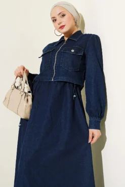 Alternative view of Belted Zip-Up Dress Set