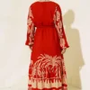 Belted Loose Dress all'ingrosso dress view 3 - Hicabistan fabbrica Turchia