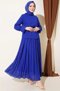 Elastic Waist Printed Skirt Twin Set