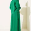 Ankle Gathered Skirt Two-Piece Set Green al por mayor clothing set view 3 - Hicabistan fábrica Turquía