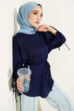 Ankle Slit Tied Tunic