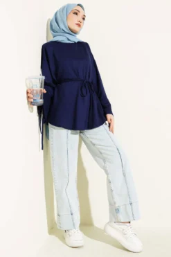 Alternative Ansicht von Ankle Slit Tied Tunic