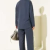 Bicycle Neck Oval Detail Two-Piece Set wholesale clothing set view 3 - Hicabistan Turkey factory