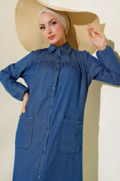 Alternative view of Button-Up Denim Dress