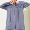 Two-Piece Set with Snap Closure wholesale clothing set view 2 - Hicabistan Turkey factory