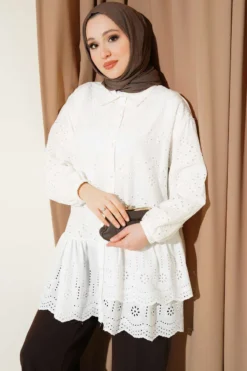 Embroidered Tunic White