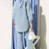 Stone Button Denim Two-Piece Set Blue wholesale clothing set view 3 - Hicabistan Turkey factory