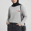 D Logo Heart Patch Tunic Grey