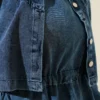 Buttoned Short Jacket Denim Two-Piece Set بالجملة clothing set view 4 - Hicabistan مصنع تركيا