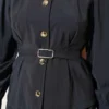 Buttoned Pants Detailed Modal Skirt Set wholesale clothing set view 4 - Hicabistan Turkey factory