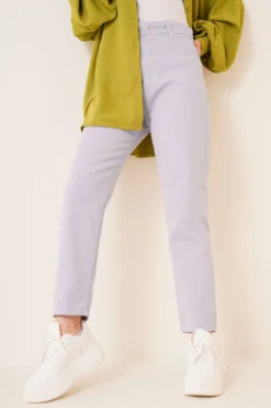 Alternative view of Straight Boyfriend Open Denim Pants
